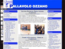 Tablet Screenshot of pallavoloozzano.it